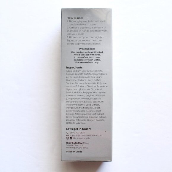 Mane Root Activator Shampoo / 250mL / 8.5oz / Hair Loss Growth Thicker New - Picture 3 of 4